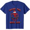 imageMarvel SpiderMan Made The Nice List Christmas TShirtRoyal Blue