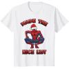 imageMarvel SpiderMan Made The Nice List Christmas TShirtWhite