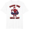 imageMarvel SpiderMan Made The Nice List Christmas TShirtWhite