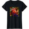 imageMarvel SpiderMan Spidey Christmas Album Cover TShirtBlack
