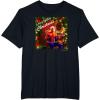 imageMarvel SpiderMan Spidey Christmas Album Cover TShirtBlack