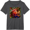 imageMarvel SpiderMan Spidey Christmas Album Cover TShirtDark Heather Grey