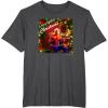 imageMarvel SpiderMan Spidey Christmas Album Cover TShirtDark Heather Grey