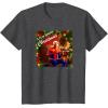 imageMarvel SpiderMan Spidey Christmas Album Cover TShirtDark Heather Grey