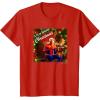 imageMarvel SpiderMan Spidey Christmas Album Cover TShirtRed