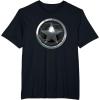 imageMarvel The Falcon And The Winter Soldier Bucky Shield Badge TShirtBlack