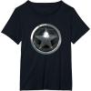 imageMarvel The Falcon And The Winter Soldier Bucky Shield Badge TShirtBlack