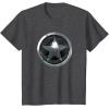 imageMarvel The Falcon And The Winter Soldier Bucky Shield Badge TShirtDark Heather Grey