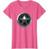 imageMarvel The Falcon And The Winter Soldier Bucky Shield Badge TShirtPink Heather