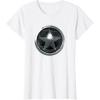 imageMarvel The Falcon And The Winter Soldier Bucky Shield Badge TShirtWhite