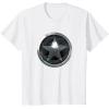 imageMarvel The Falcon And The Winter Soldier Bucky Shield Badge TShirtWhite