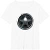 imageMarvel The Falcon And The Winter Soldier Bucky Shield Badge TShirtWhite