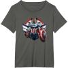 imageMarvel The Falcon the Winter Soldier Captain America Strong TShirtAsphalt Grey