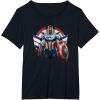 imageMarvel The Falcon the Winter Soldier Captain America Strong TShirtBlack