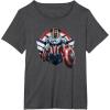 imageMarvel The Falcon the Winter Soldier Captain America Strong TShirtDark Heather Grey