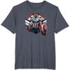 imageMarvel The Falcon the Winter Soldier Captain America Strong TShirtHeather Blue