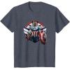 imageMarvel The Falcon the Winter Soldier Captain America Strong TShirtHeather Blue