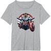 imageMarvel The Falcon the Winter Soldier Captain America Strong TShirtHeather Grey