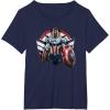 imageMarvel The Falcon the Winter Soldier Captain America Strong TShirtNavy Blue