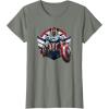 imageMarvel The Falcon the Winter Soldier Captain America Strong TShirtOlive Heather