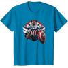 imageMarvel The Falcon the Winter Soldier Captain America Strong TShirtSapphire Blue