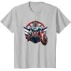 imageMarvel The Falcon the Winter Soldier Captain America Strong TShirtSilver Grey