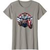 imageMarvel The Falcon the Winter Soldier Captain America Strong TShirtSlate Grey
