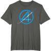 imageMarvel The Fantastic Four First Steps Spacecraft quot4quot Logo TShirtAsphalt Grey