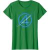 imageMarvel The Fantastic Four First Steps Spacecraft quot4quot Logo TShirtKelly Green