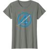 imageMarvel The Fantastic Four First Steps Spacecraft quot4quot Logo TShirtOlive Heather
