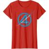 imageMarvel The Fantastic Four First Steps Spacecraft quot4quot Logo TShirtRed