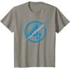 imageMarvel The Fantastic Four First Steps Spacecraft quot4quot Logo TShirtSlate Grey