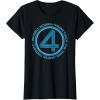imageMarvel The Fantastic Four First Steps Team Names 4 Logo TShirtBlack