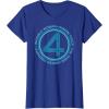 imageMarvel The Fantastic Four First Steps Team Names 4 Logo TShirtRoyal Blue