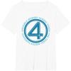 imageMarvel The Fantastic Four First Steps Team Names 4 Logo TShirtWhite