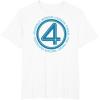 imageMarvel The Fantastic Four First Steps Team Names 4 Logo TShirtWhite