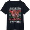 imageMarvel XMen Scarlet Witch Ugly Christmas Sweater TShirtBlack