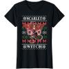 imageMarvel XMen Scarlet Witch Ugly Christmas Sweater TShirtBlack