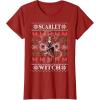 imageMarvel XMen Scarlet Witch Ugly Christmas Sweater TShirtCranberry Red