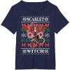 imageMarvel XMen Scarlet Witch Ugly Christmas Sweater TShirtNavy Blue