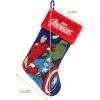 imageRuz Marvel SpiderMan 20quot Applique Christmas Stocking Gift Holder for Stocking Stuffers Indoor Home Decor and Holiday Decoration RedModern