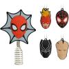 imageHallmark Marvel Super Heroes Mini Christmas Ornaments Shatterproof Set of 6Mini Tree Topper with Ornaments
