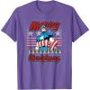 imageMarvel Christmas Captain America Ugly Sweater Pattern TShirtPurple Heather