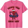 imageMarvel SpiderMan Made The Nice List Christmas TShirtPink Heather