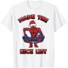 imageMarvel SpiderMan Made The Nice List Christmas TShirtWhite