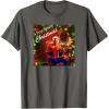 imageMarvel SpiderMan Spidey Christmas Album Cover TShirtAsphalt Grey