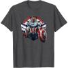 imageMarvel The Falcon the Winter Soldier Captain America Strong TShirtDark Heather Grey