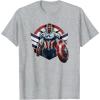 imageMarvel The Falcon the Winter Soldier Captain America Strong TShirtHeather Grey