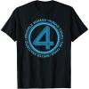 imageMarvel The Fantastic Four First Steps Team Names 4 Logo TShirtBlack