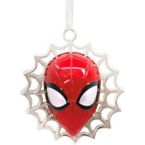 imageHallmark Marvel SpiderMan Face on Web Christmas Ornament MetalSpiderMan Metal